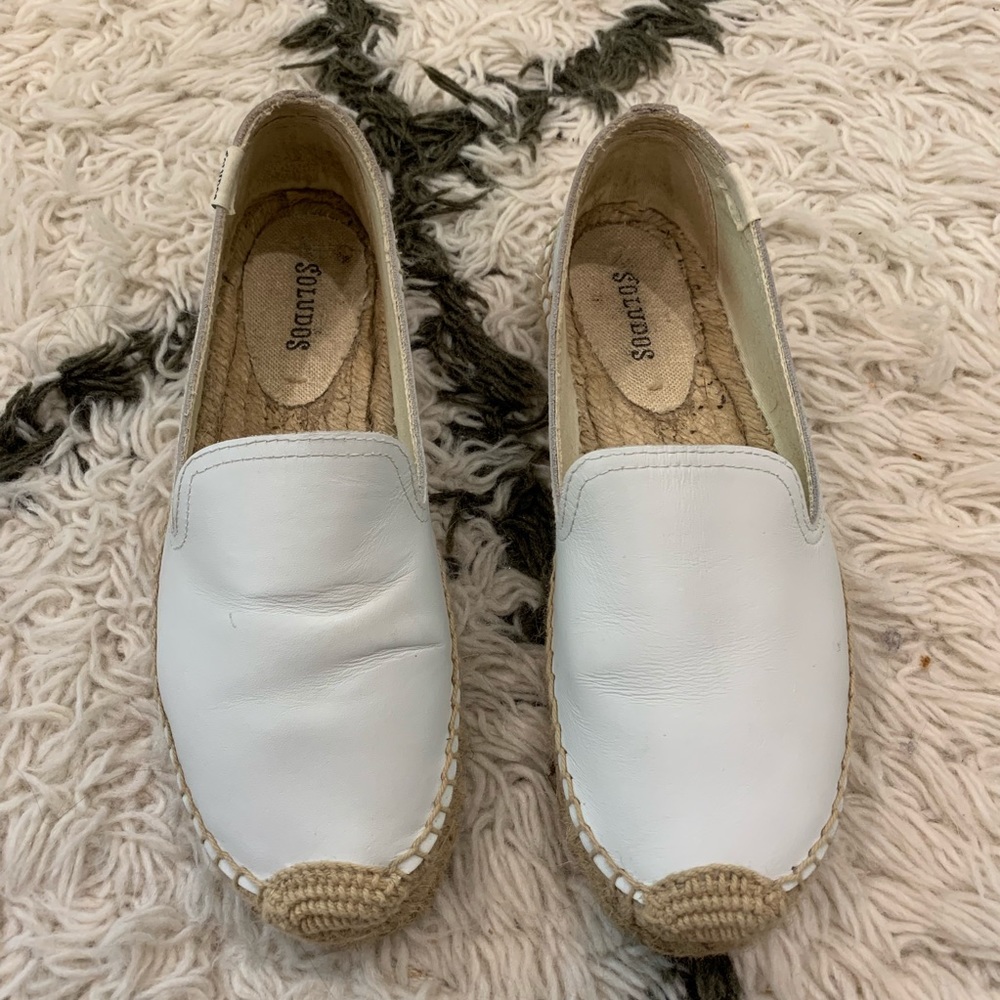 Soludos Women's Platform Smoking Slipper Leather